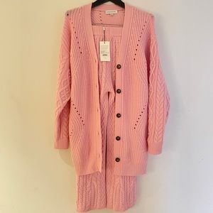 Something Navy Knit Pant/Cardigan Set